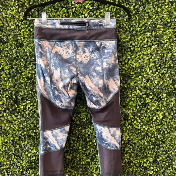 (P249) 🍋 LULULEMON CROP LEGGINGS w/MESH - Picture 3 of 6